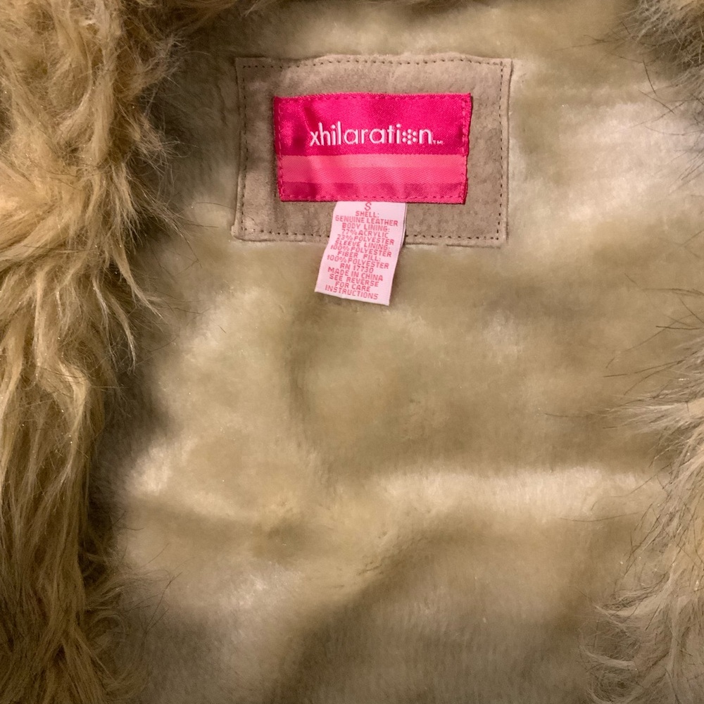 Faux suede and fur mid length coat - Picture 4 of 6